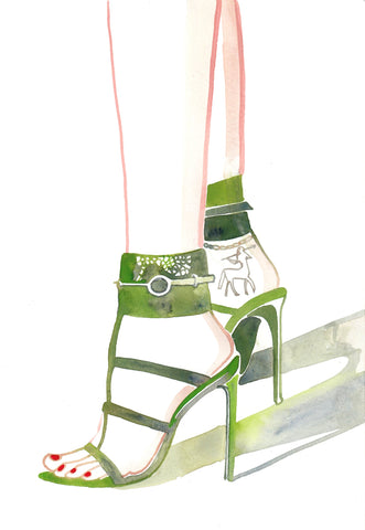 "Heels / heel" - Illustrazione